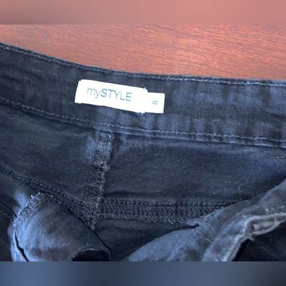 MyStyle Black Jean Shorts - Picture 3 of 3